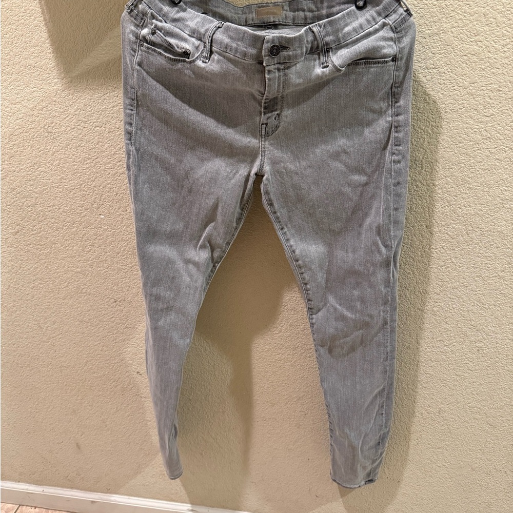 MOTHER (size 32) Women's Light Gray Skinny Jeans